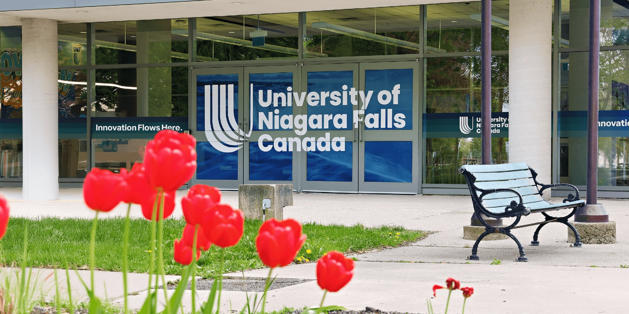 University of Niagra Falls Canada Entrance door view from outside