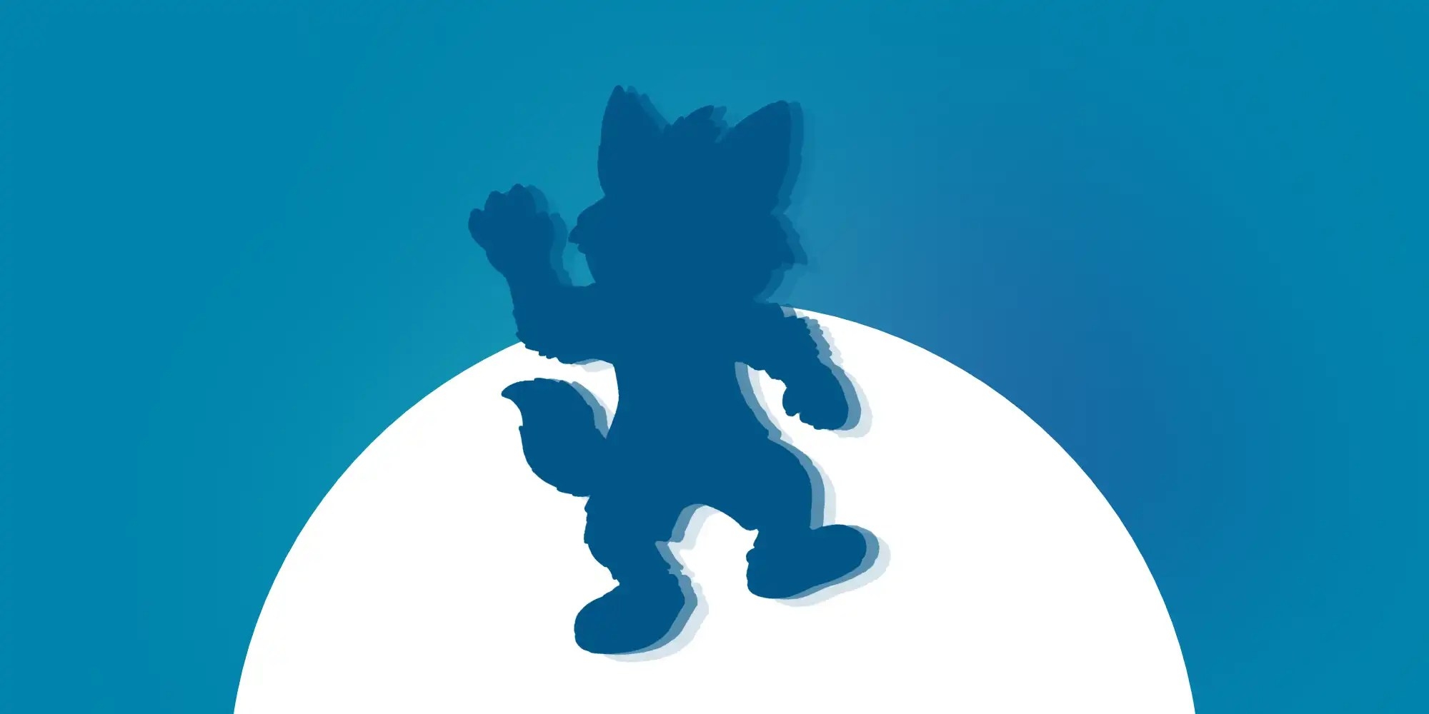 A fox silhouette graphic