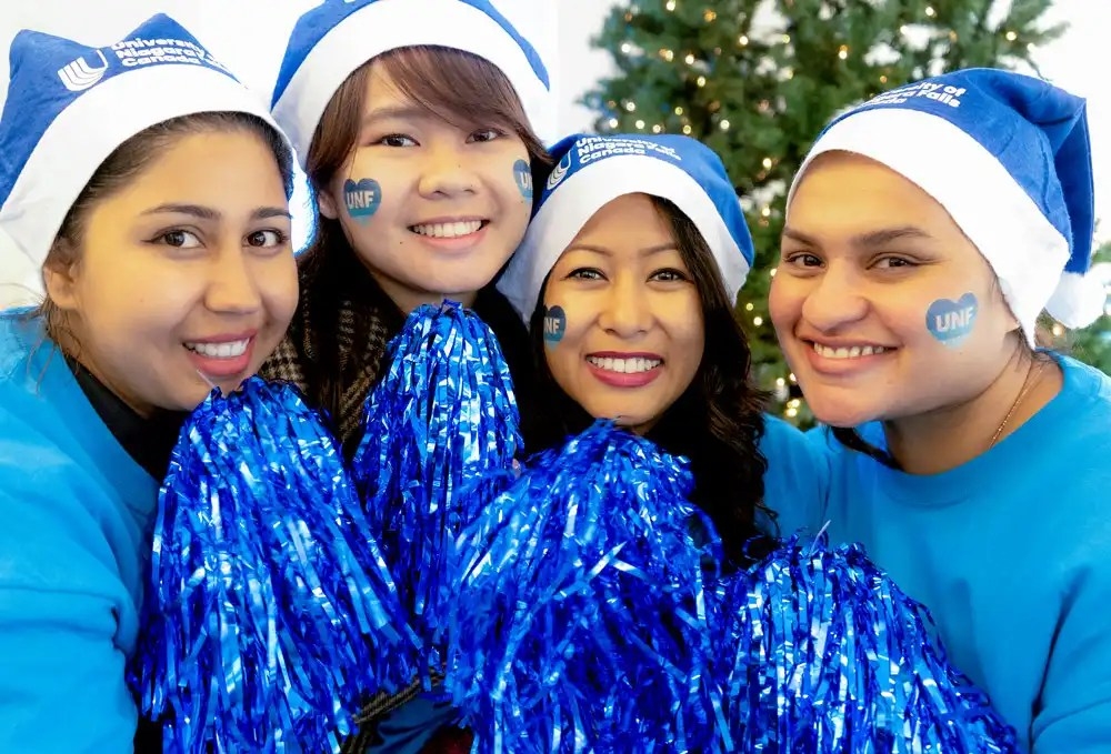 UNF students and staff at the Santa Claus Parade