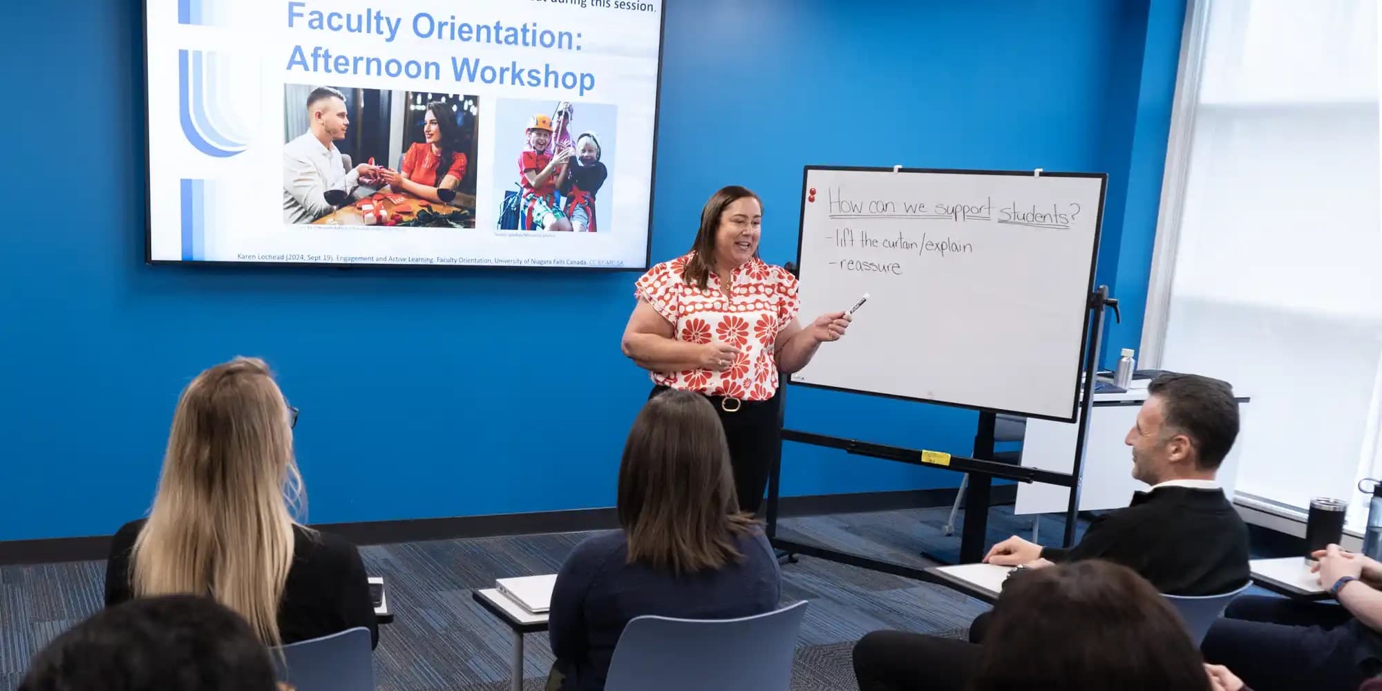 CET staff doing a workshop session