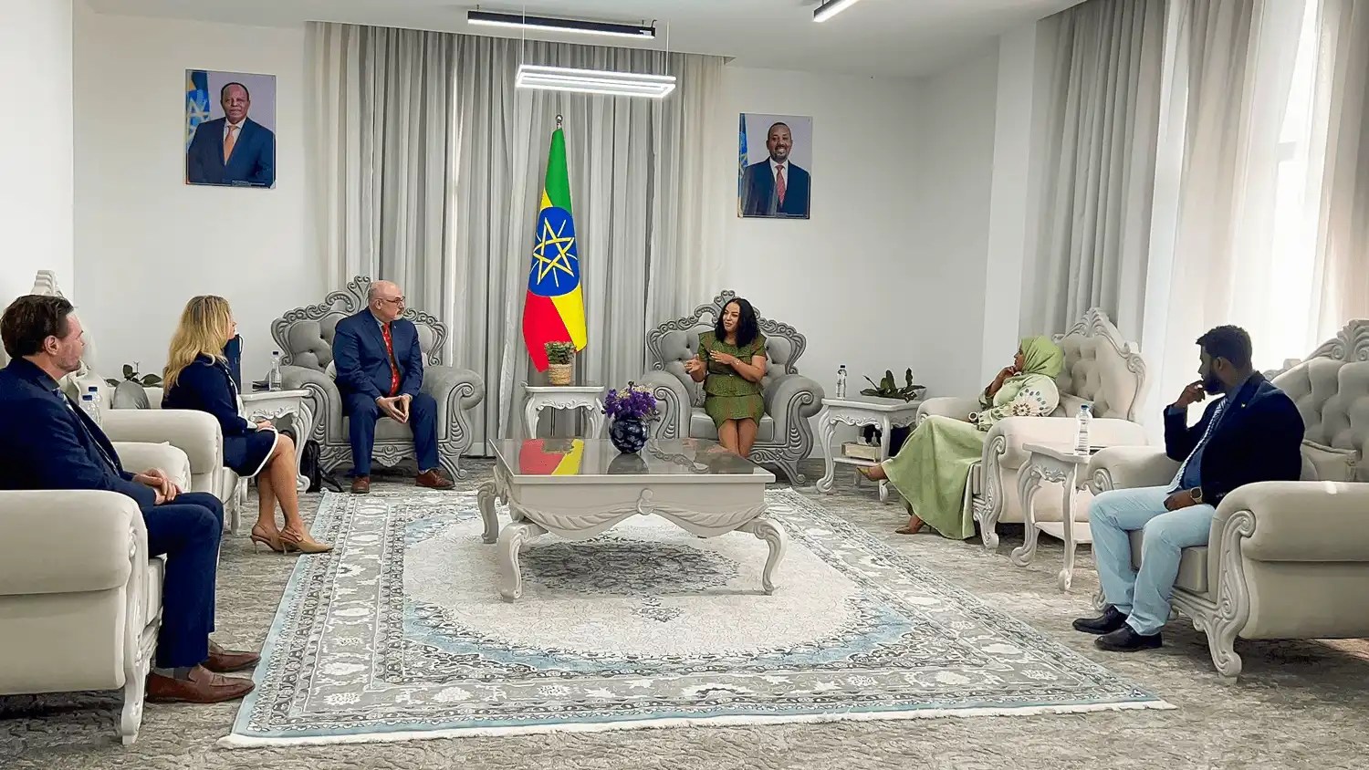 The signing ceremony at Ethiopia