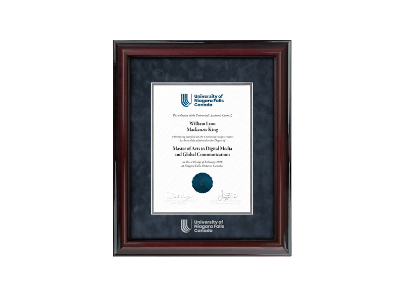 Verona glossy degree frame