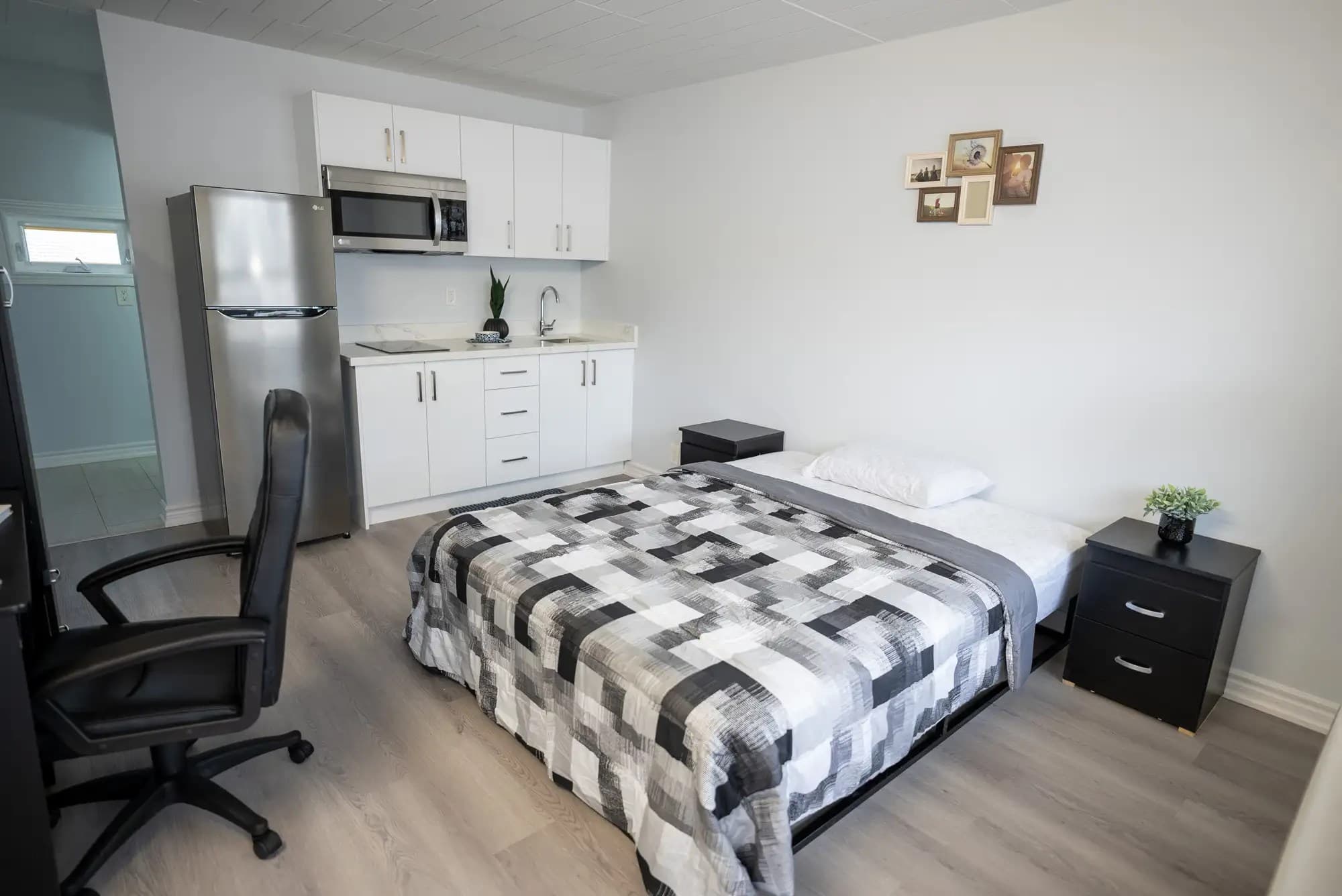 Lundy’s Lane student residences room interior with beds
