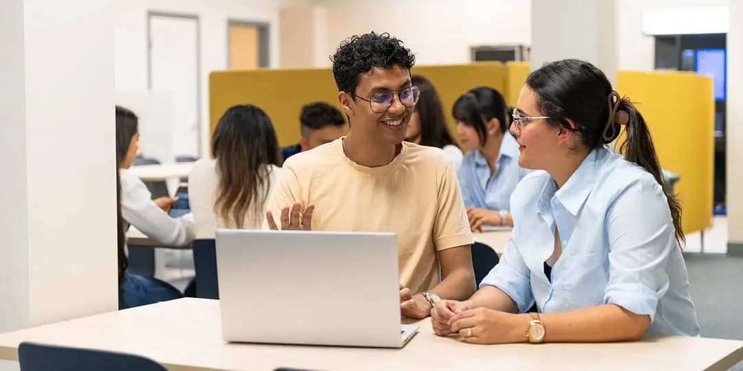 UNF students at the study space