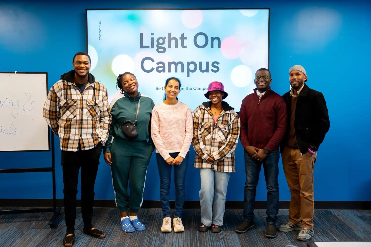 UNF Light On Campus students posing for a picture