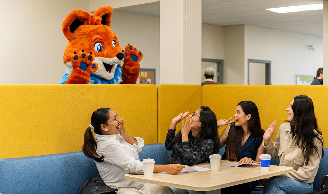 Spark interacting with a UNF student