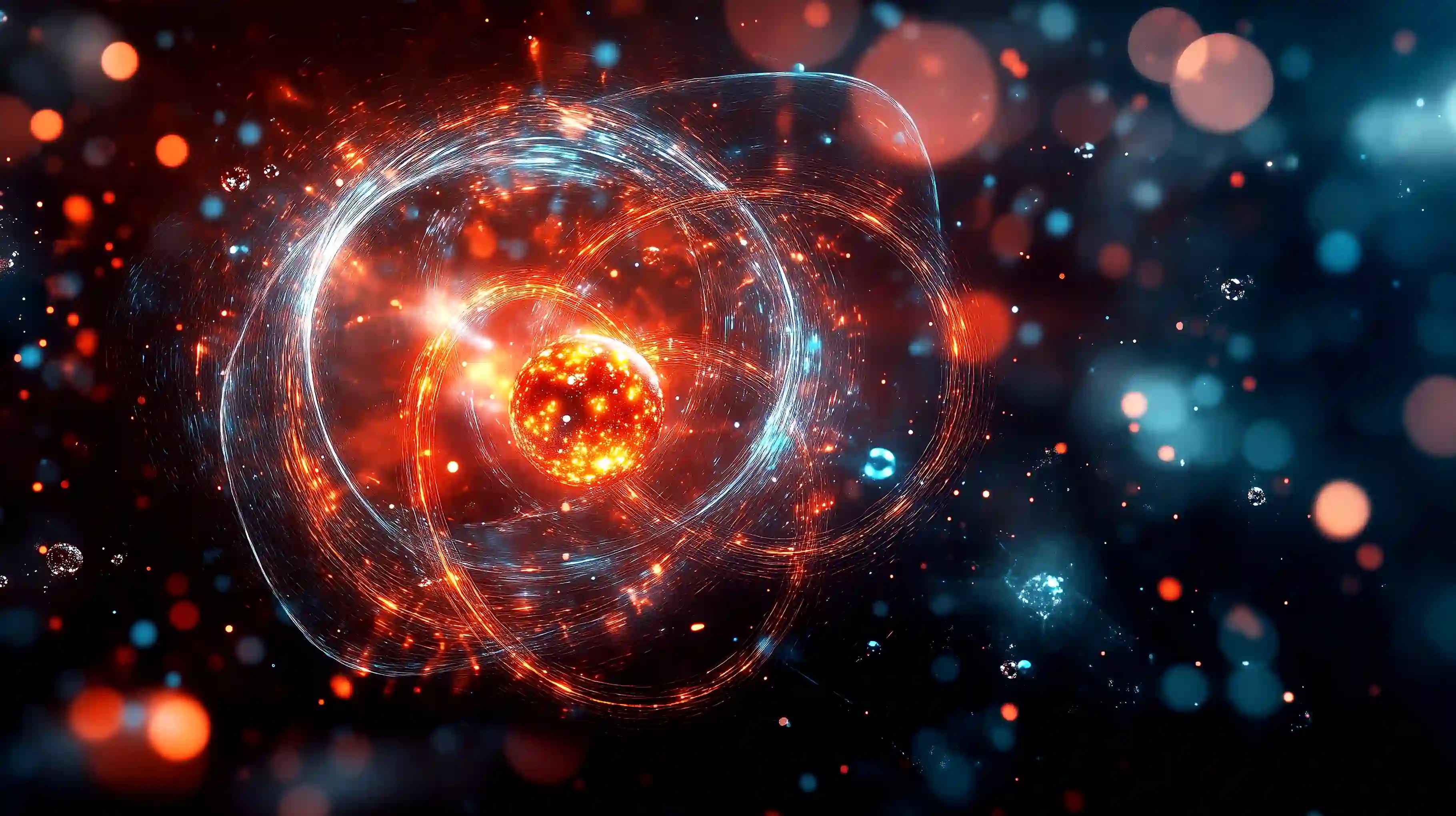 Atomic energy illustration