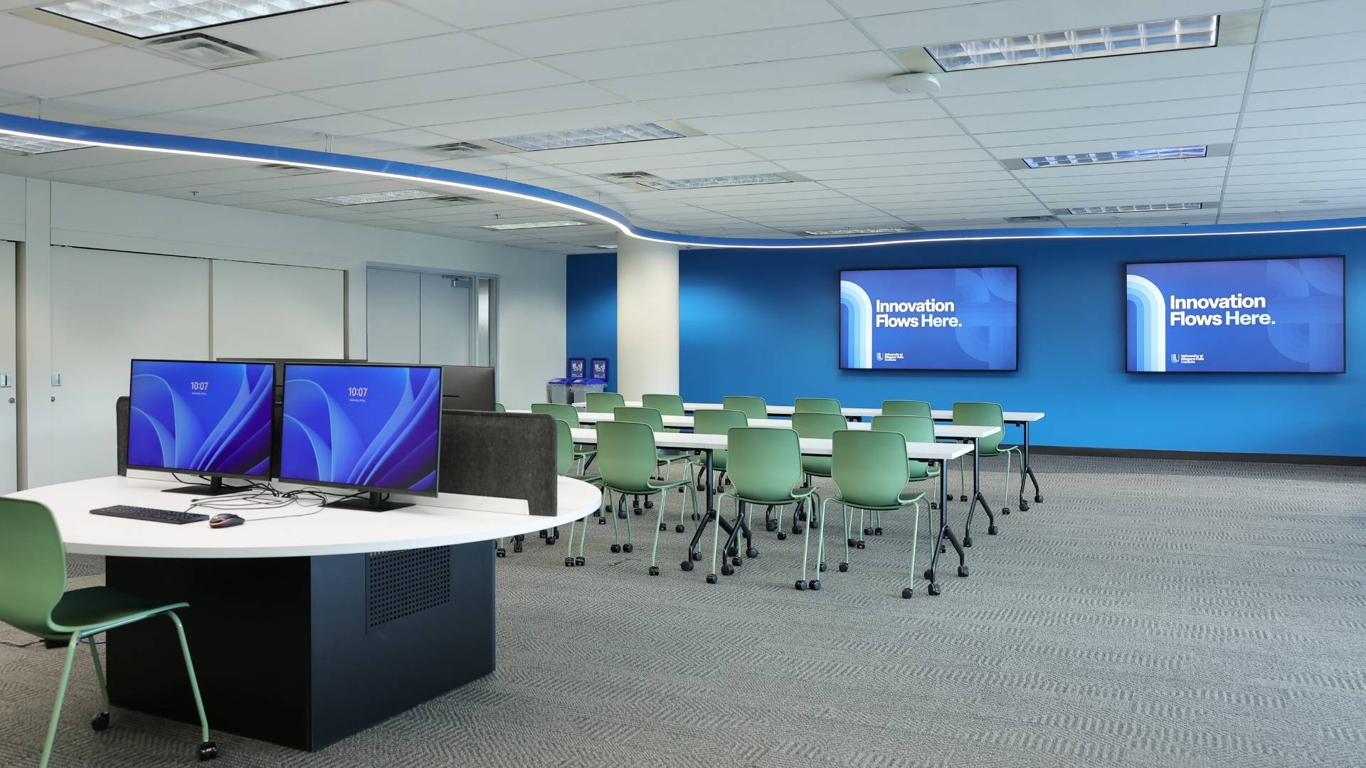Technology-equipped classroom