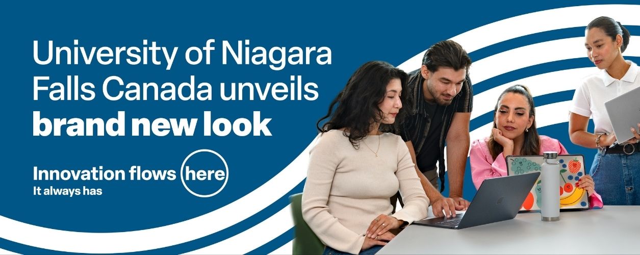 Innovation Flows Here: University of Niagara Falls Canada unveils new brand look